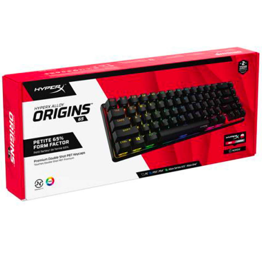 Teclado Mecanico Hyperx Alloy Origins 65 Negro Switch Red